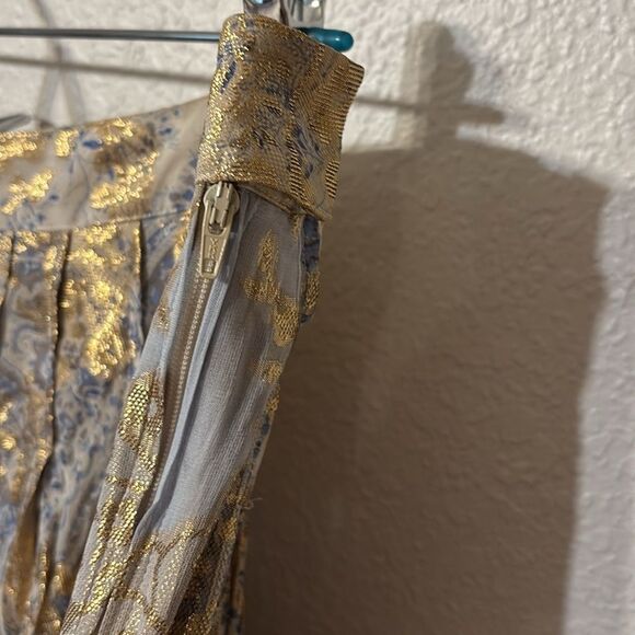 Charles Nolan Silk Pleated Skirt Size 14 - Picture 5 of 6